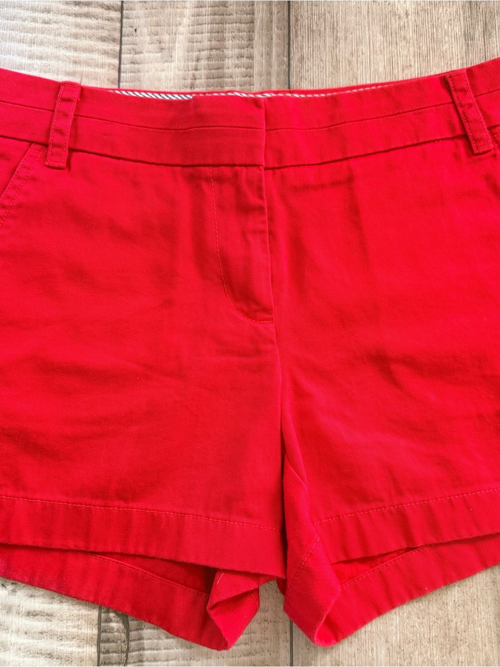 J. Crew Bright Red Chino Cotton Shorts